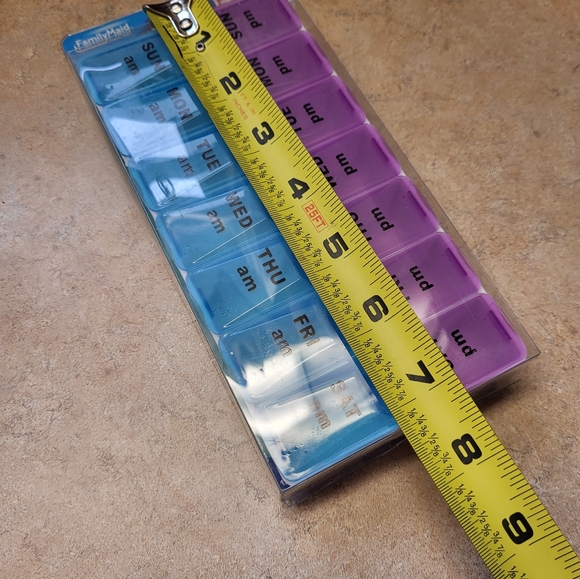 7 Day AM PM Day Evening Pill Organizer Holder New - Picture 4 of 4